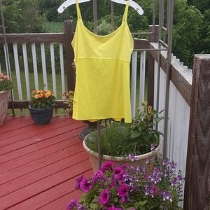 Reese Bright Yellow  Running Tank Top